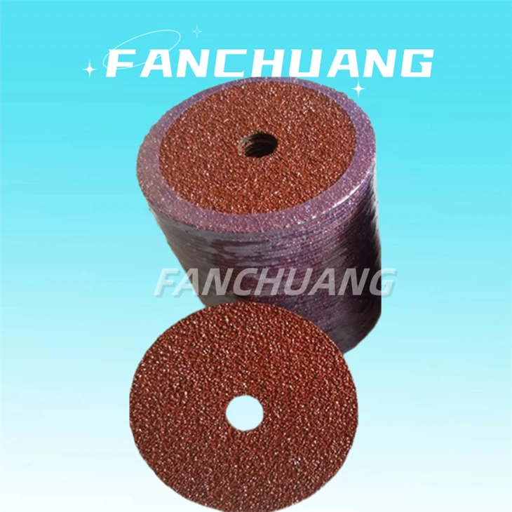 4 Inch Sanding Discs Aluminum Oxide Resin Fiber Grinding Disc With Center Hole
